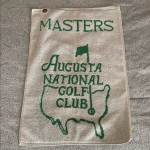 Masters Green and White Augusta National Golf Towel